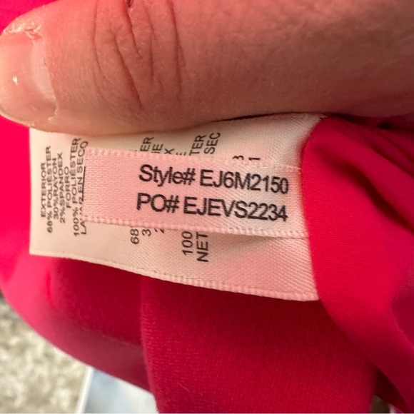 Eliza J V-Neck Sheath Pencil Dress, Size 6, Hot Pink - Picture 9 of 11